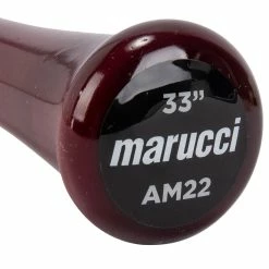 Marucci AM22 Pro Model Maple Wood Baseball Bat - Cherry/Fog - 2021 Model -Warstic Baseball Store marucci wood bat am22 pro model cherry fog 21 inset4