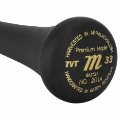 Marucci TVT Pro Model Maple Wood Bat - Black/Smoke - 2023 Model -Warstic Baseball Store marucci wood bat tvt black smoke 23 inset5