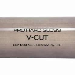 Victus Gloss V-Cut Wood Bat - Black/Gray -Warstic Baseball Store victus wood bat v cut bkgy inset2