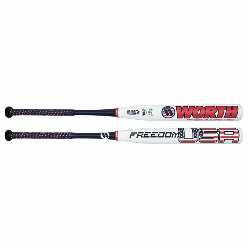Worth Freedom Balanced USSSA Slowpitch Softball Bat - 2022 Model 3 Worth Freedom Balanced USSSA Slowpitch Softball Bat - 2022 Model
